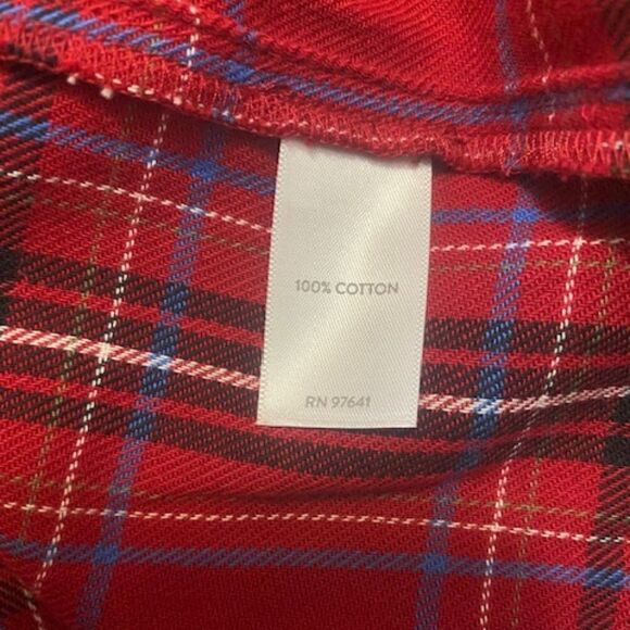 J. Jill Sleep Trueredmall Red/Blue/Black Plaid pajamas, size S - Picture 4 of 5